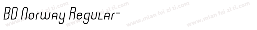 BD Norway Regular字体转换